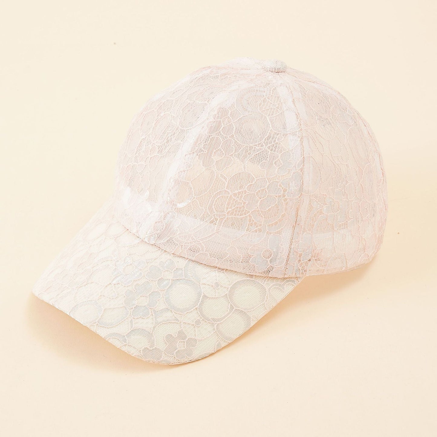 Damen Baseballmütze mit elegantem Spitzenmuster und atmungsaktiver Struktur WW