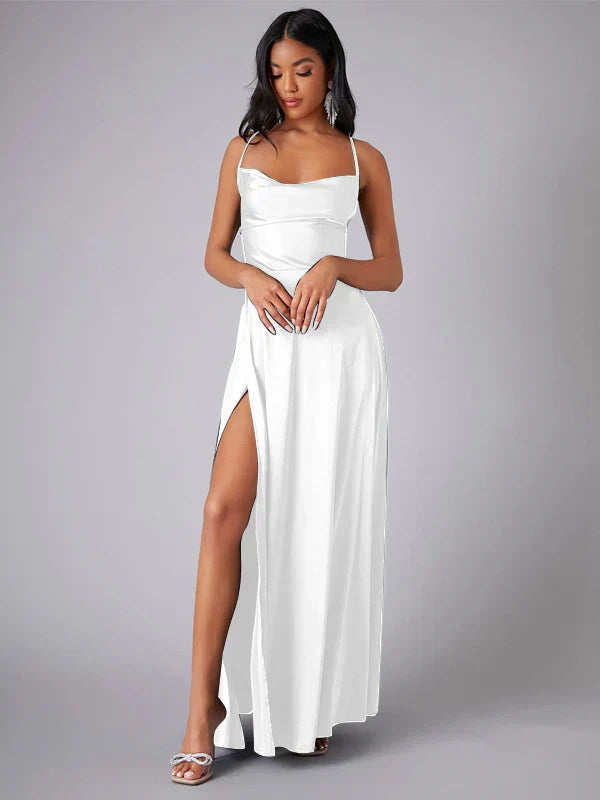 WW | Elegantes Maxikleid Aus Satin