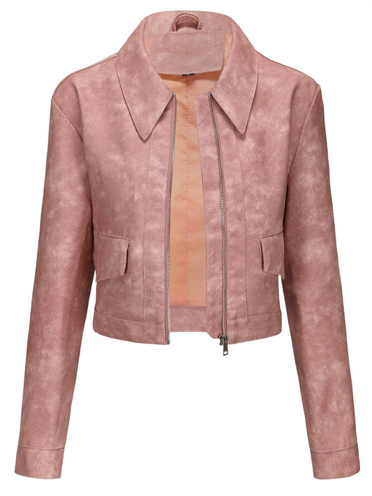 WW | PU Leather Jacket - Chic Urban Style - Lightweight Design - Casual Wear
