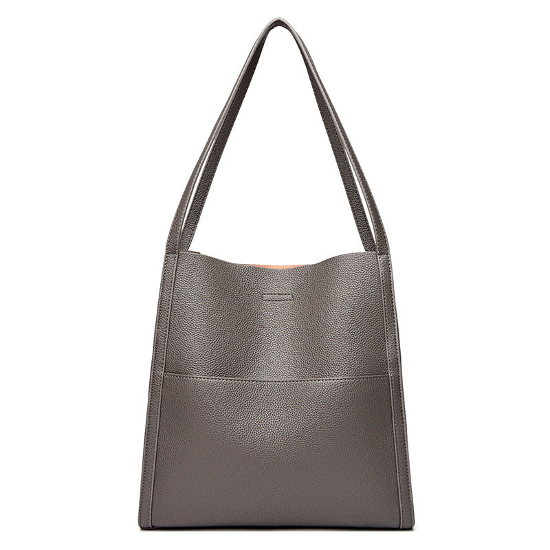 Leather-style shoulder bag