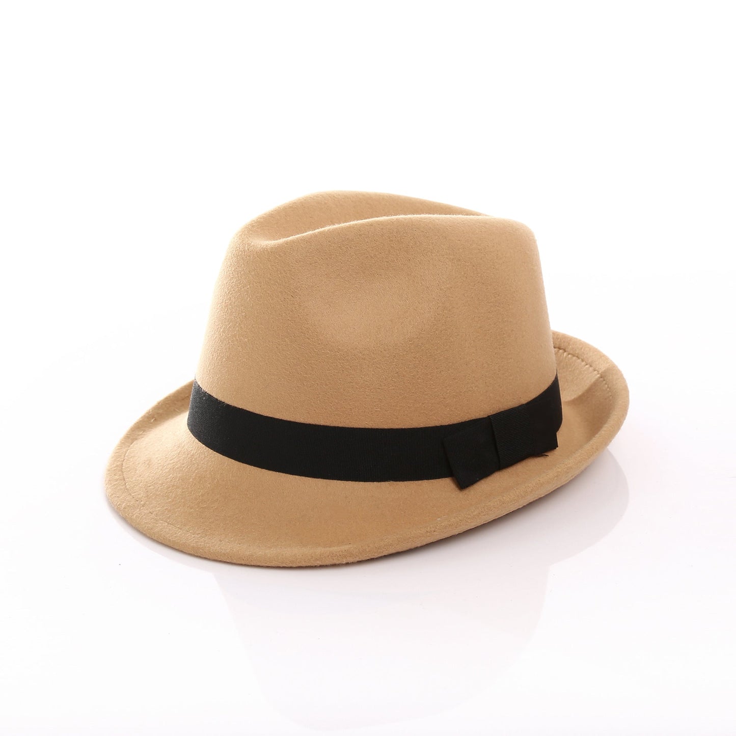 Damen Fedora-Hut aus hochwertigem Wollmix mit stilvollem Band WW