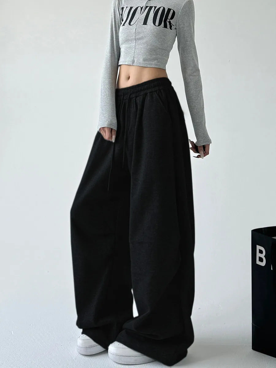 Damen Bequeme und lässige weite Jogginghose WW