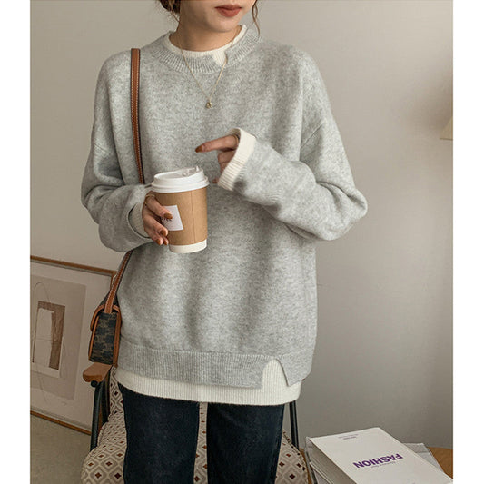 WW | Grey and white oversized sweater