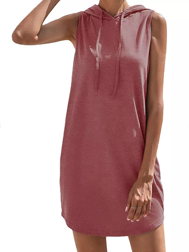 Damen Kapuzenkleid aus atmungsaktivem Jersey-Material WW