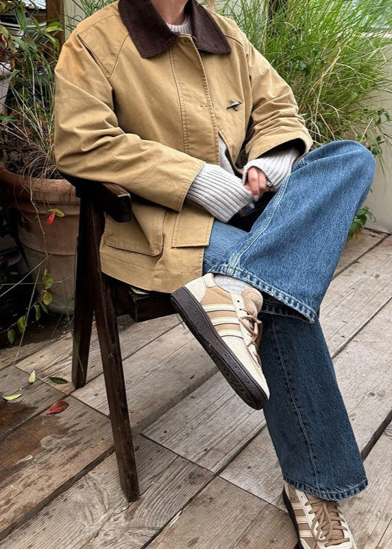 WW | Corduroy Kragen Canvas Jacke