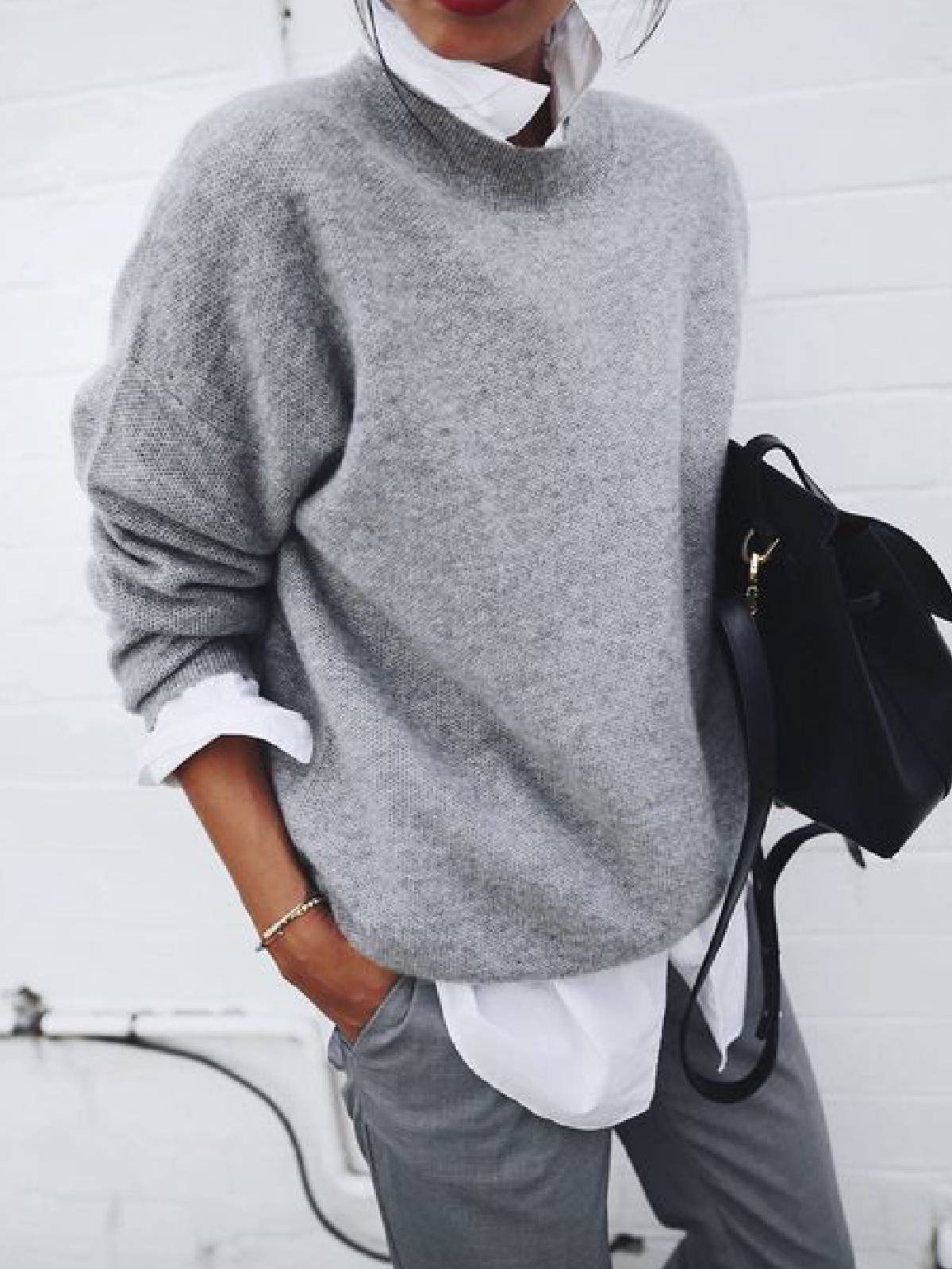 Modern and comfortable everyday sweater
