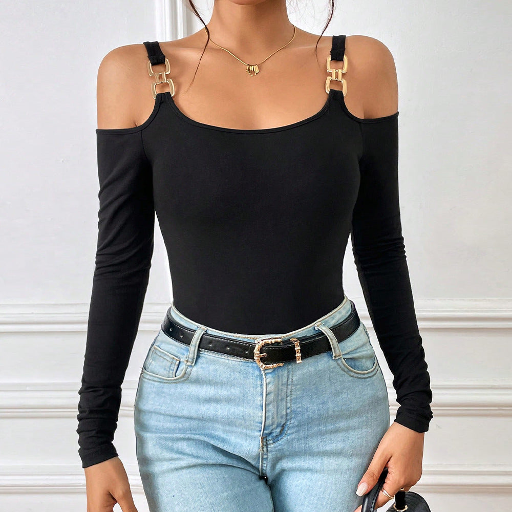 Damen Body mit tragbarem Off-Shoulder-Design W&W