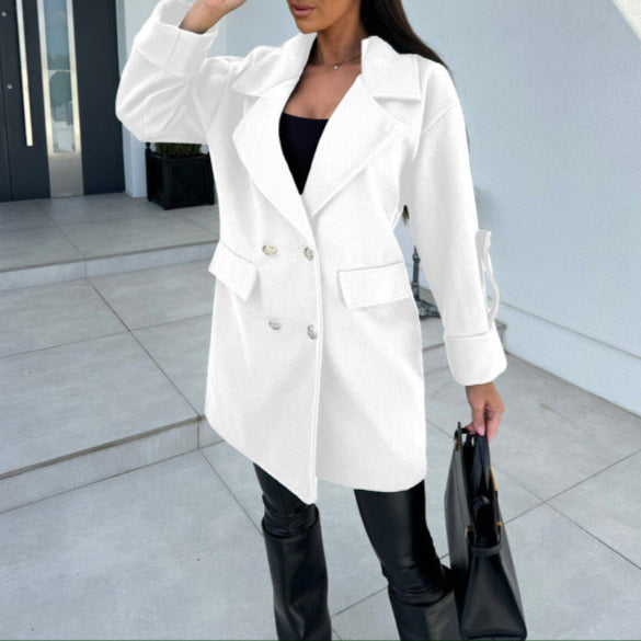 WW | Damen Baumwolle Blazer Übergröße Stil