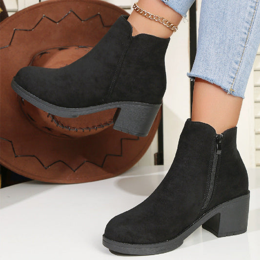 WW | Block Heel Ankle Boots
