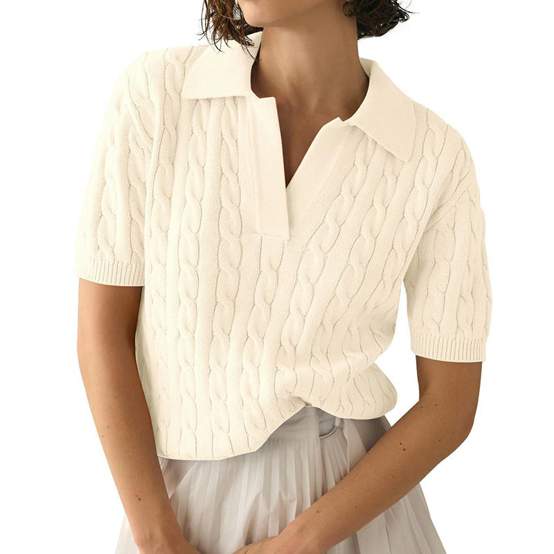 WW | Polo Neck Twist Knit Jumper