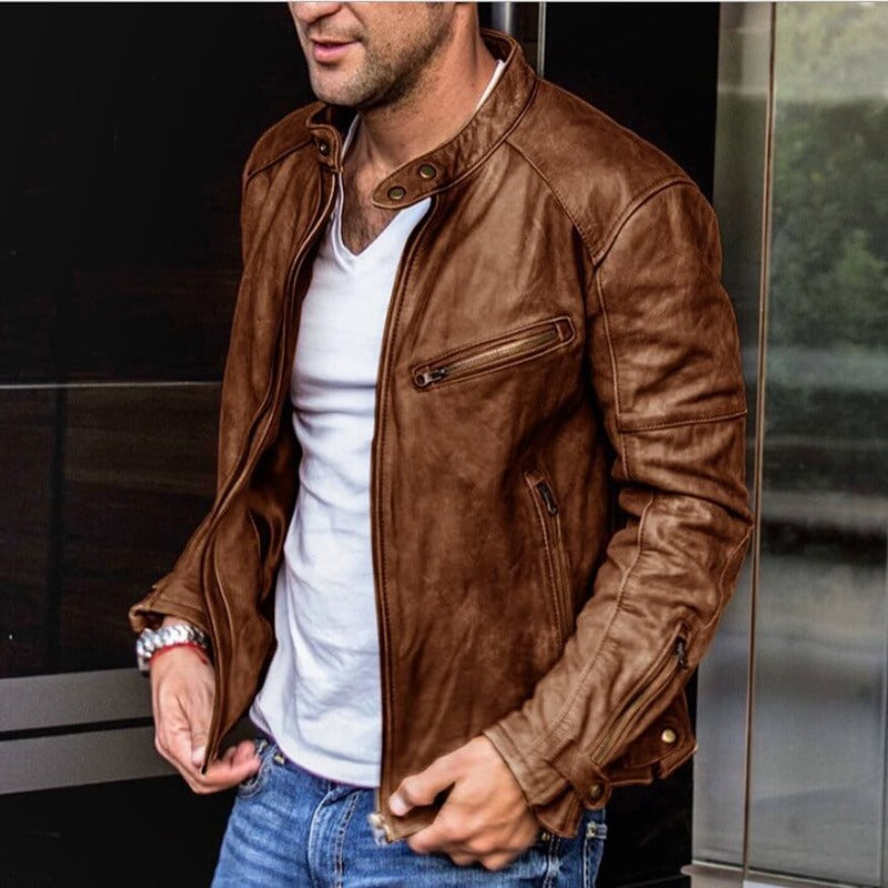 WW | weather-resistant leather jacket