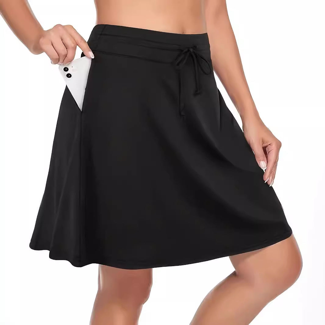 Damen funktionelle Strandshorts mit floralem Überwurf WW