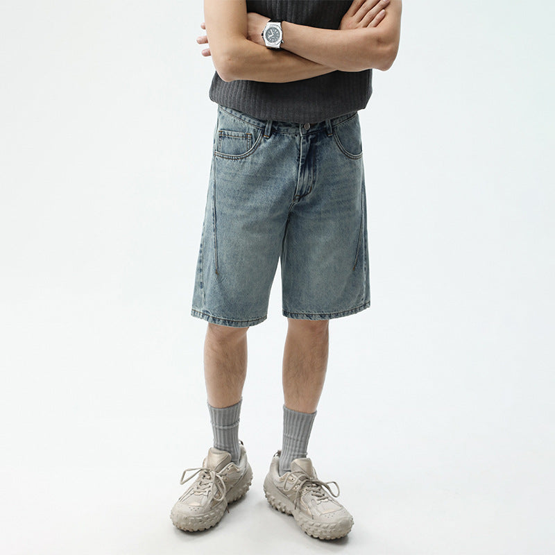 Herren Denim-Shorts im lässigen Relaxed Fit mit seitlichen Taschen WW