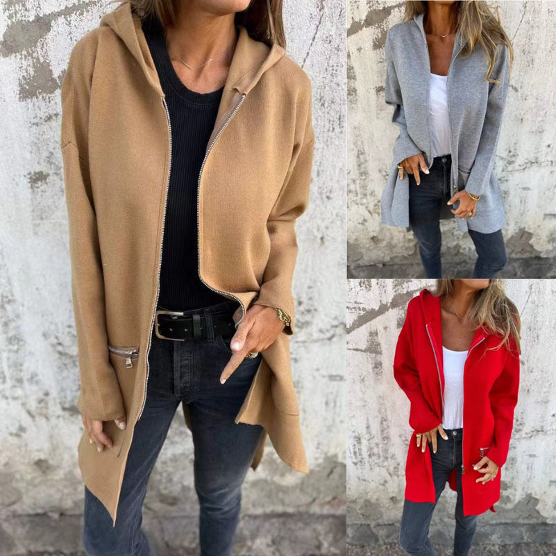 Women's Stylish Comfortable Jacket with Hood WW
