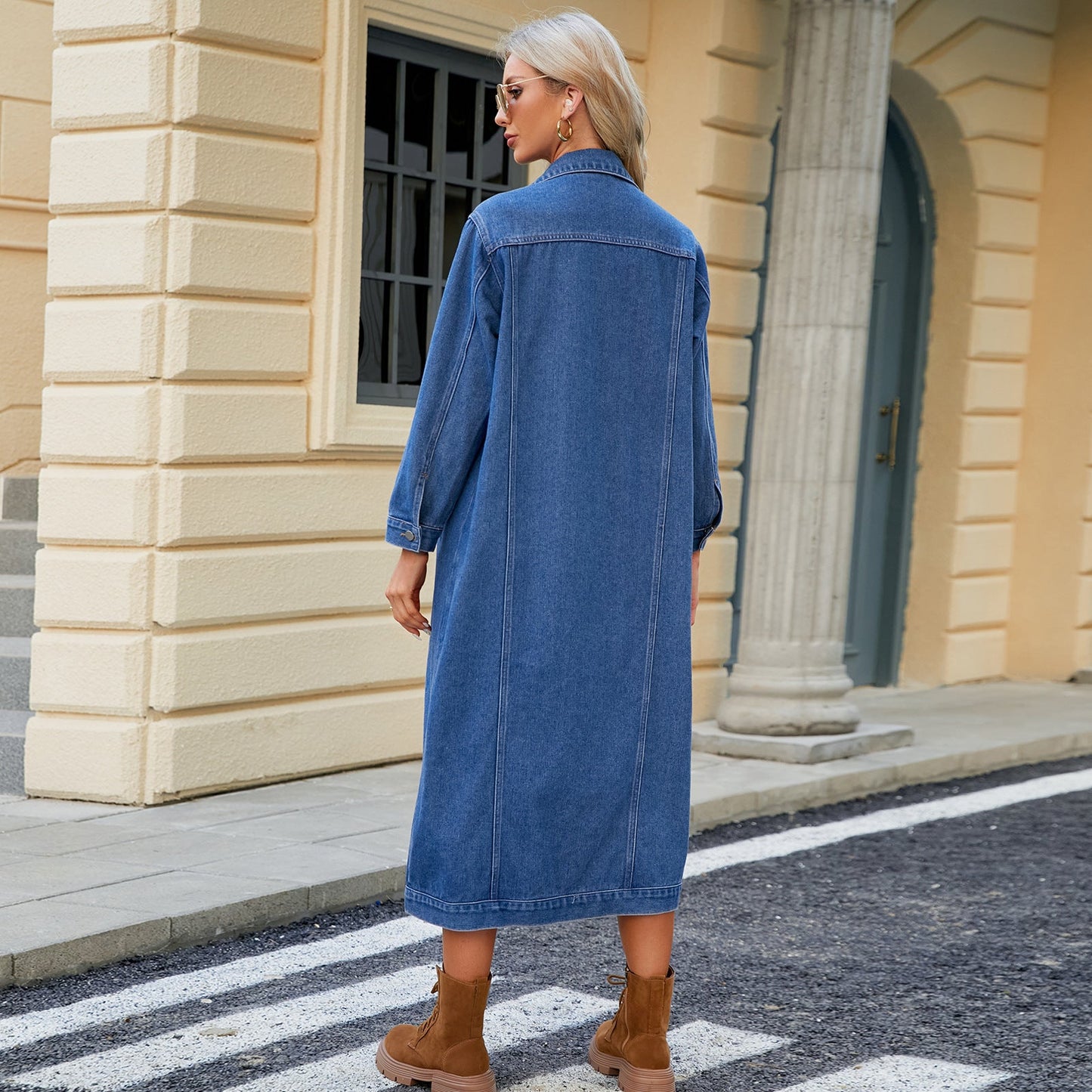 WW | Women's Long Denim Duster Jacket