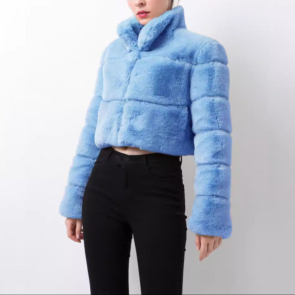WW | Damen Modische Kurze Jacke Neppels
