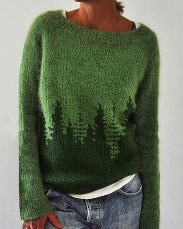 WW Waldmuster Pullover-Sweater
