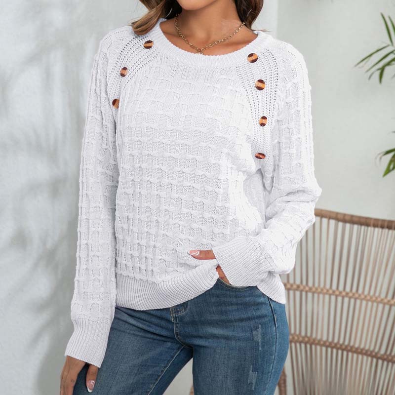 WW | Pullover Aus Einfarbiger Strickware
