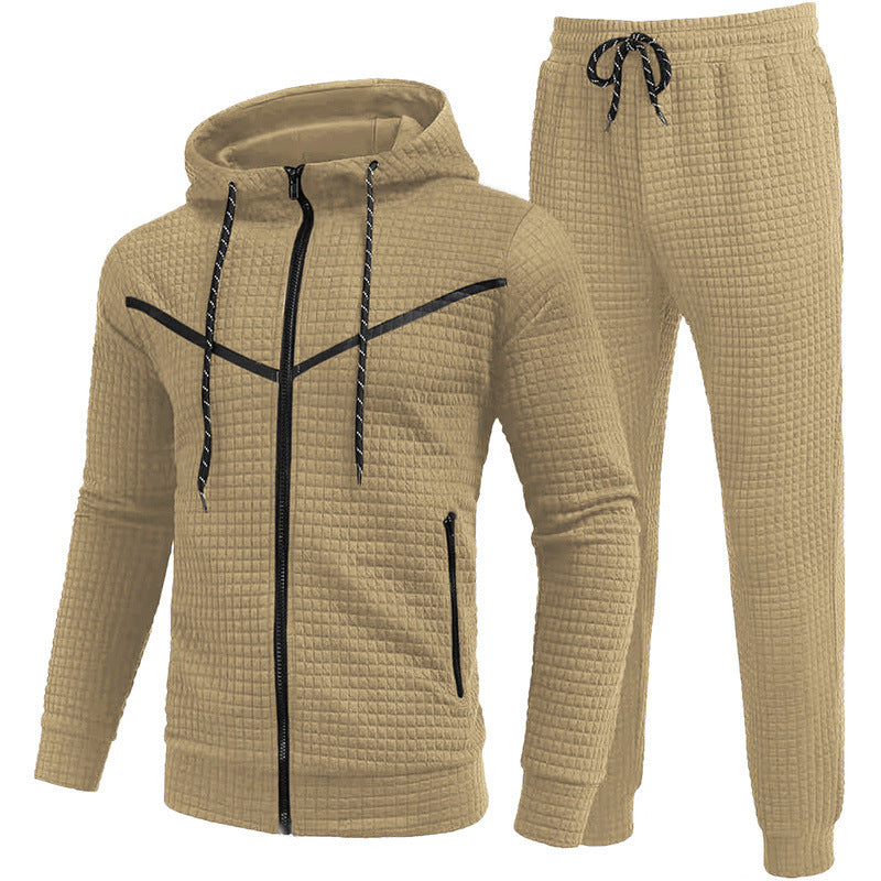 Herren Fleece-Jogginganzug mit strukturiertem Design WW