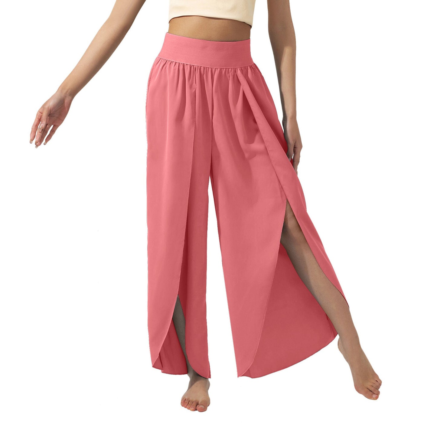 Damen luftige Culotte mit Seitenschlitzen WW