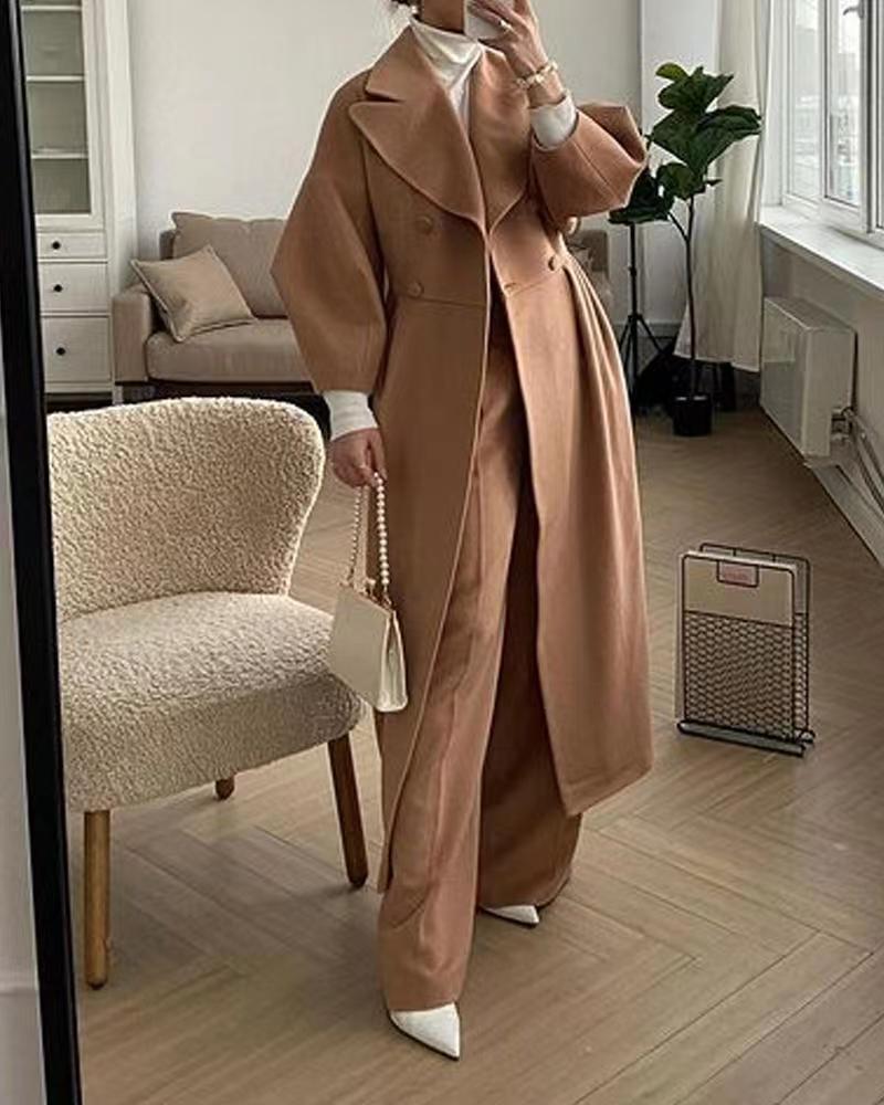 WW | warm and luxurious women's coat, elegant and comfortable