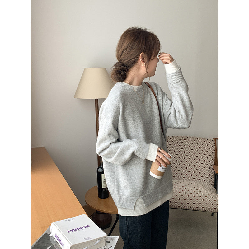 WW | Grey and white oversized sweater