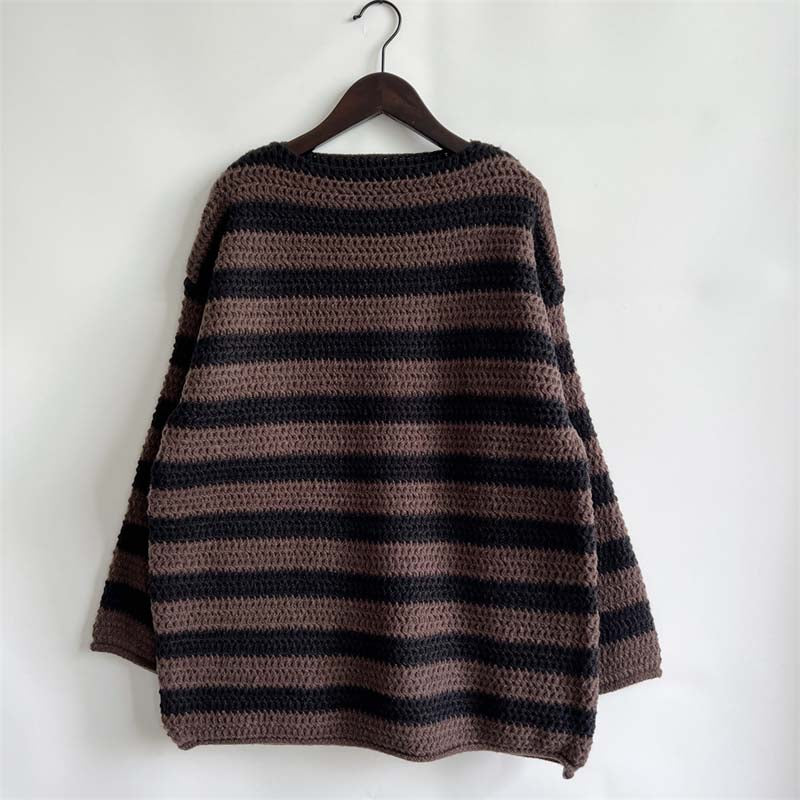 WW | Gestreifter Strickpullover mit Modernem Stil