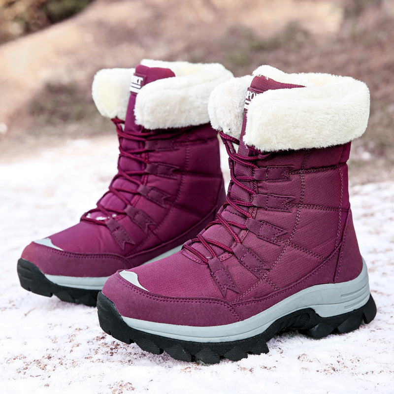 Damen Isolierte Winterstiefel mit rutschfester Sohlenkonstruktion und kuscheligem Innenfutter WW