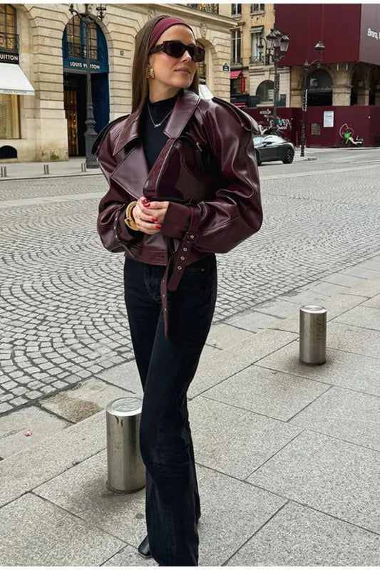 WW | Kunstleder Bequeme Jacke