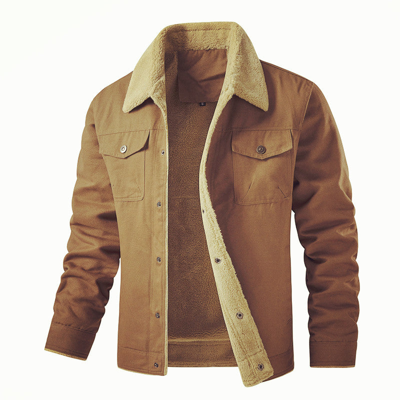 Herren gefütterte Utility-Jacke mit Teddyfutter WW
