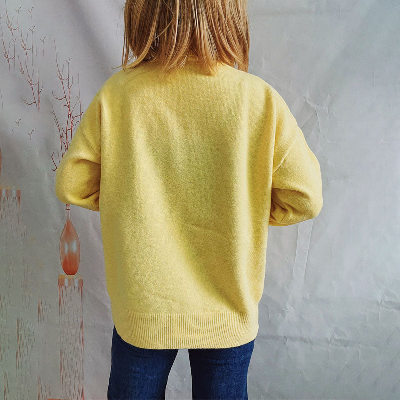 WW | Weicher Pullover Aus Einfarbigem Strick