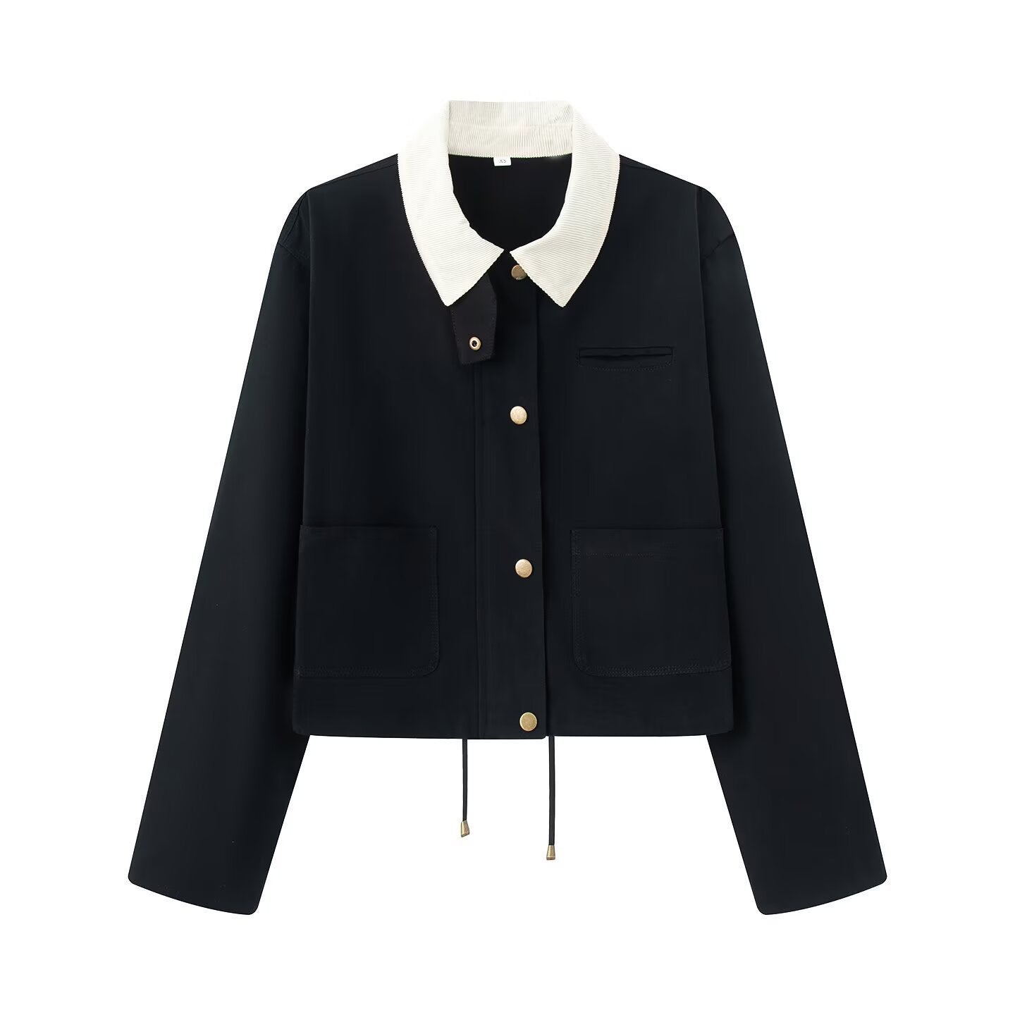 WW | Damen Freizeitjacke mit Kontrastkragen & Taschen