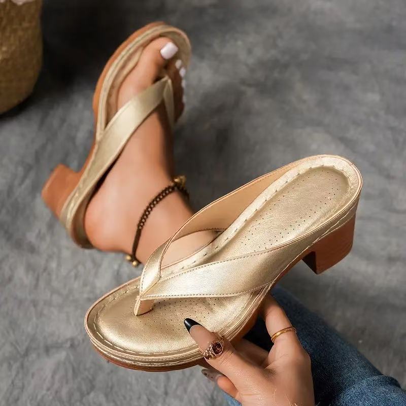 Clara | Chunky Heel Orthopedic Sandals