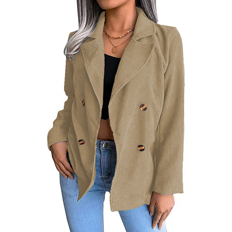 WW | Damen Baumwolljacke Doppelknopfverschluss