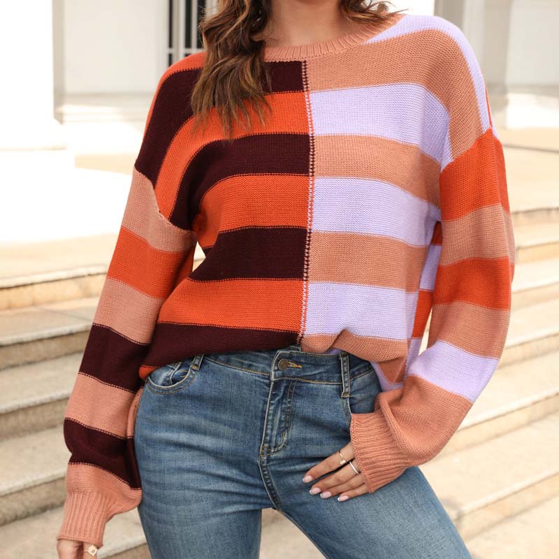 WW | Gestreifter Strickpullover für Stilvolle Outfits