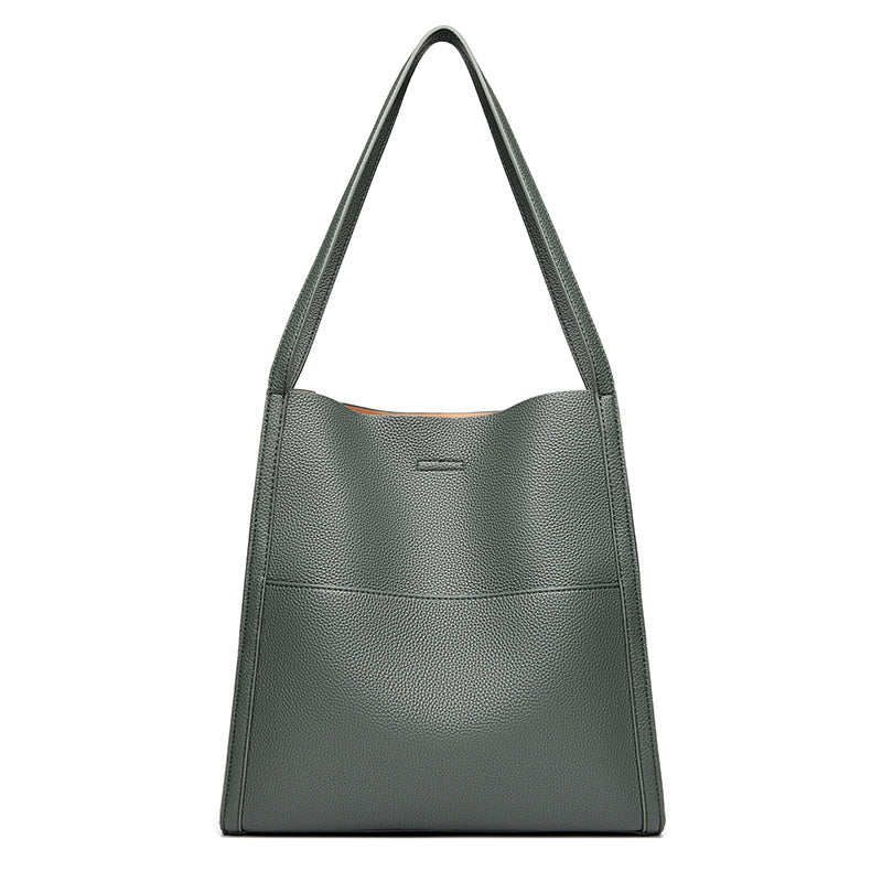 Leather-style shoulder bag