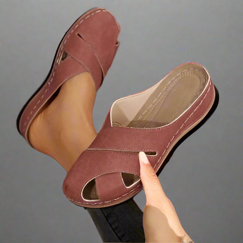Frideborg™ | Comfortable Open-Toe Wedge Sandals
