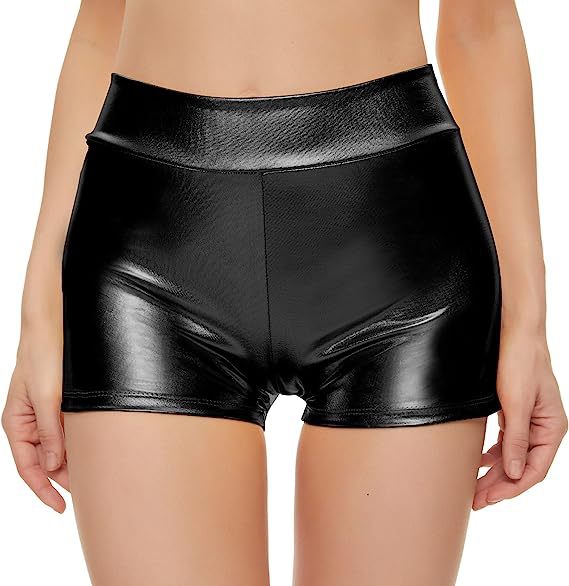 Damen Sportliche Hochbund Shorts W&W