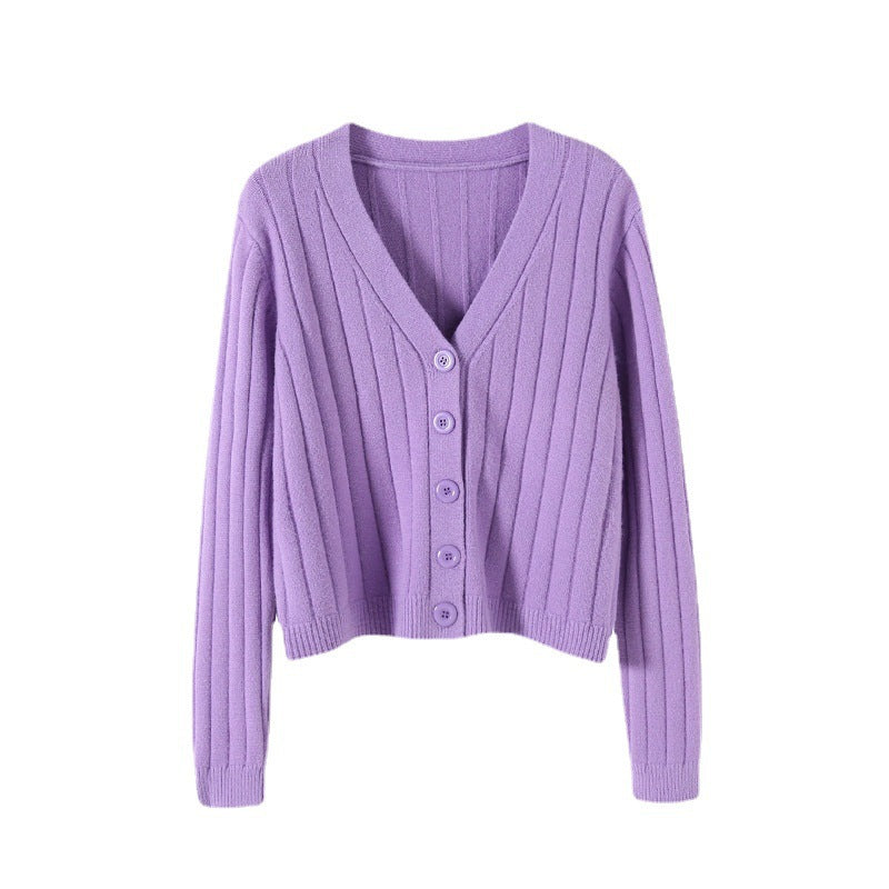 WW | Schnürgestrickter Pullover mit V-Ausschnitt für Damen