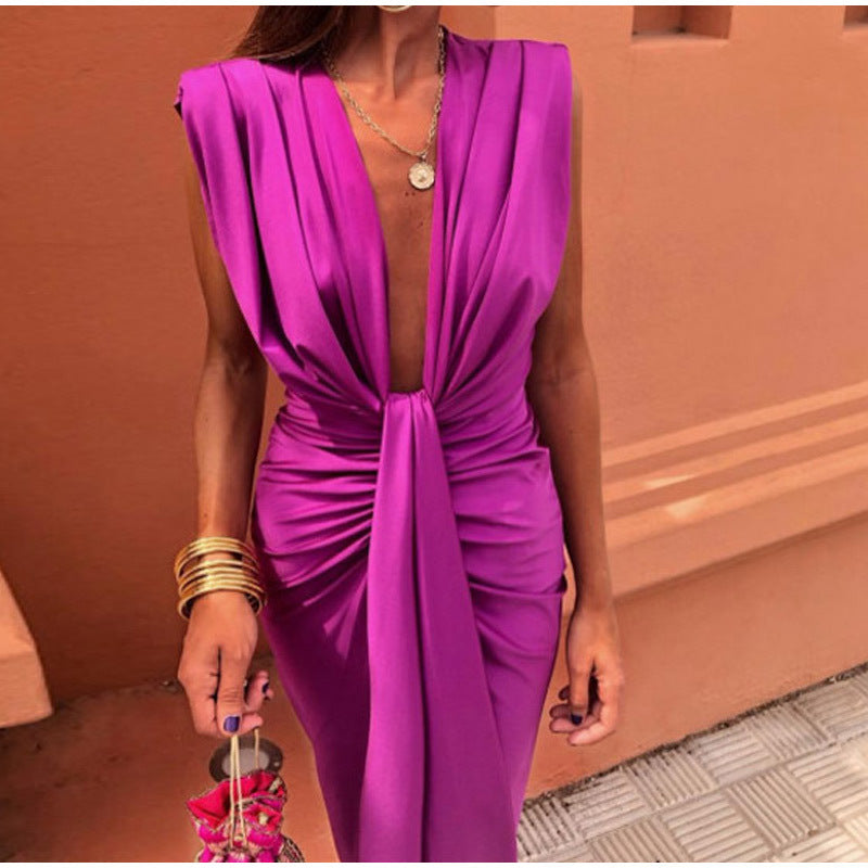 Crocetta™ | Elegant Dress with Cut-out