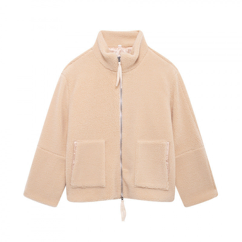 Damen Flauschige Teddyjacke WW