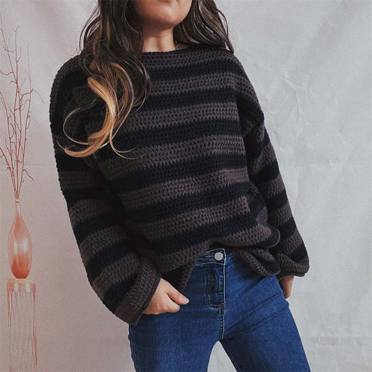 WW | Gestreifter Strickpullover mit Modernem Stil