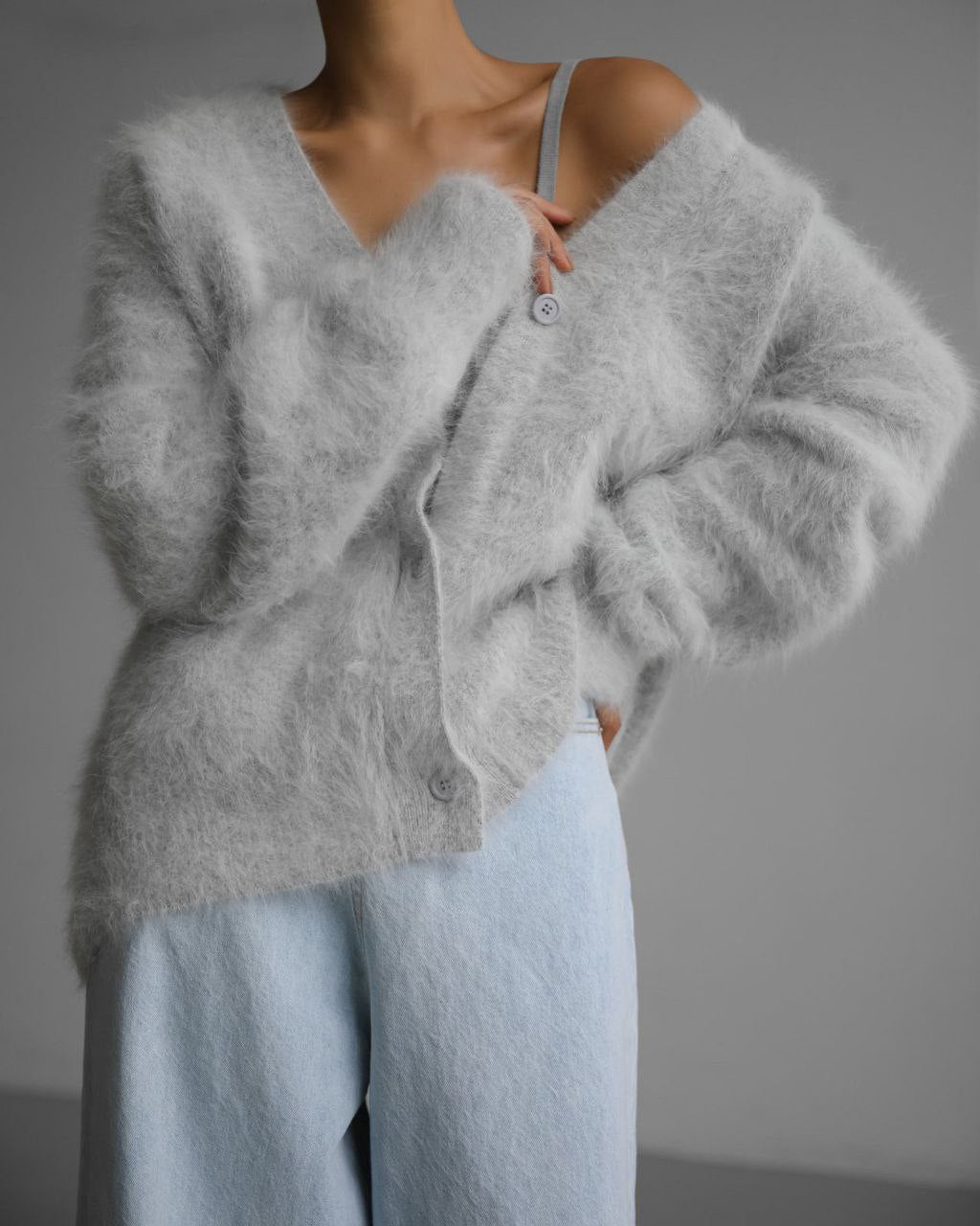 WW | Stylish Loose Button-Front Cardigan