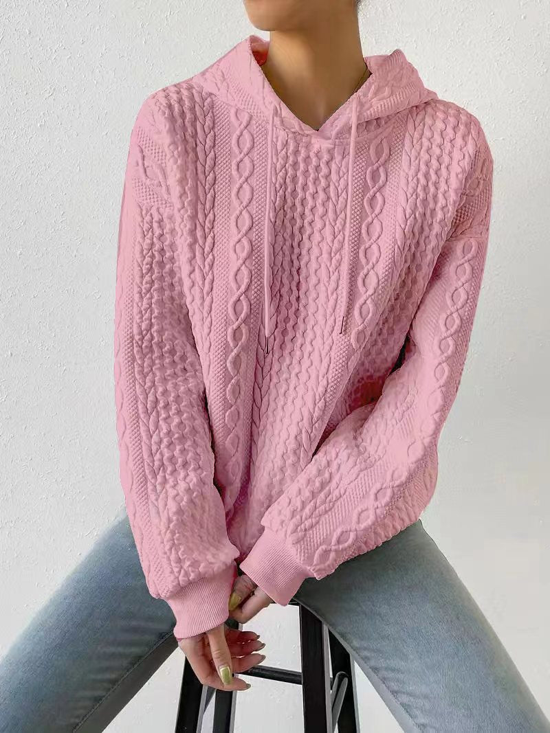 WW | Kapuzen-Jacquard-Pullover