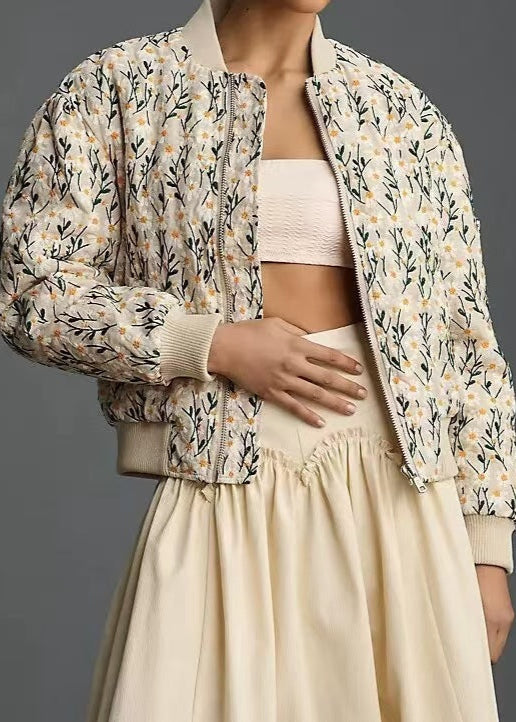 WW | Embroidered Quilted Bomber Jacket