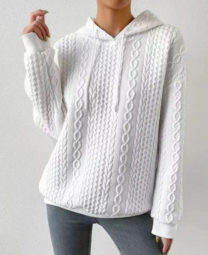 WW | Kapuzen-Jacquard-Pullover