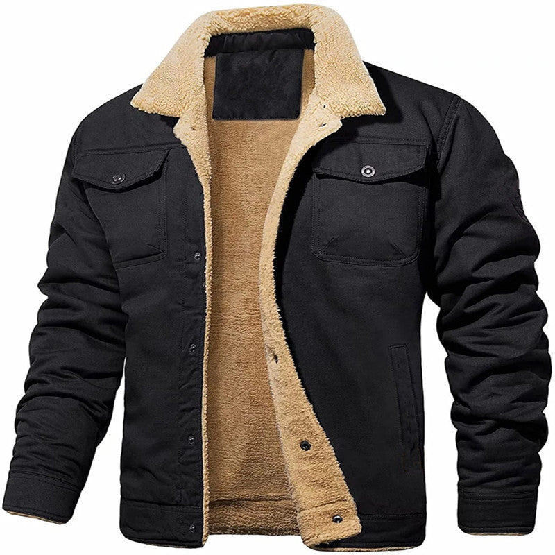 Herren gefütterte Utility-Jacke mit Teddyfutter WW
