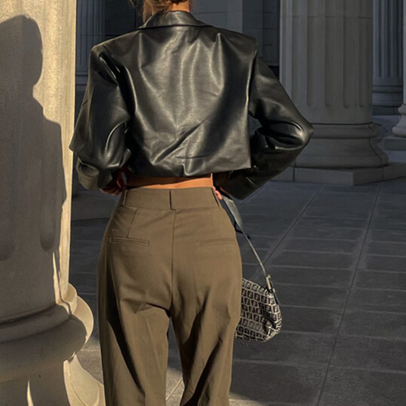 WW | PU-Lederjacke - Schlankes modernes Design - Leichtgewichtig - Alternativen Streetwear