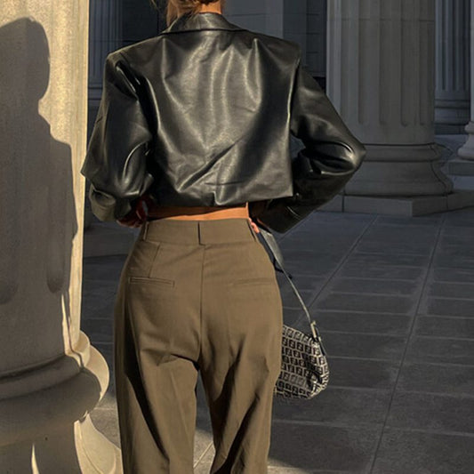 WW | PU-Lederjacke - Schlankes modernes Design - Leichtgewichtig - Alternativen Streetwear