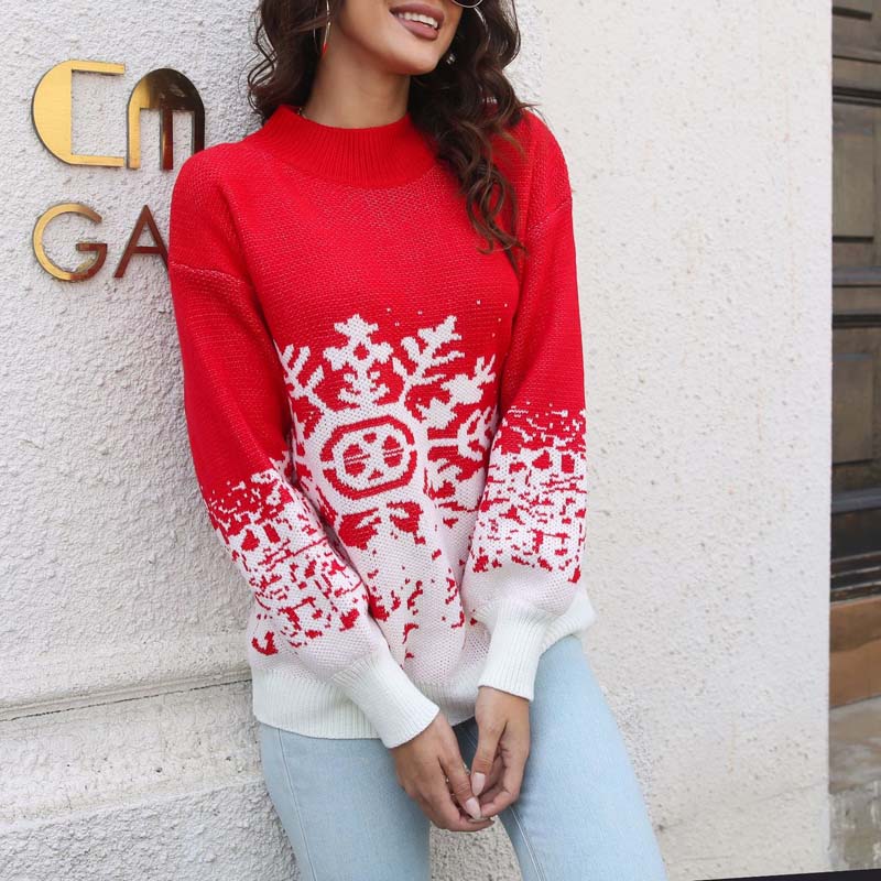 WW | Pullover Aus Jacquard mit Schneeflocken